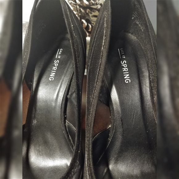 Call It Spring Mesh Inset Pumps Black Size - Picture 4 of 8